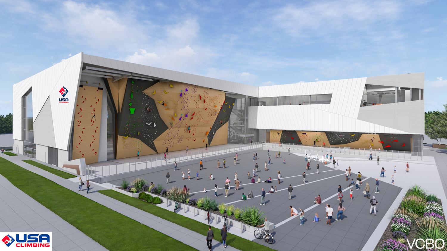 Rendering of the National Training Center competition walls